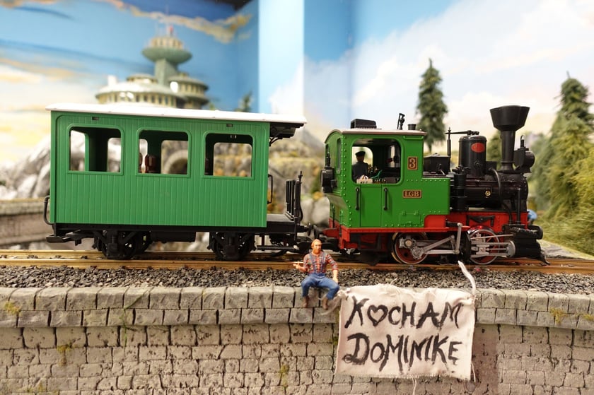 Transparent "Kocham Dominikę"