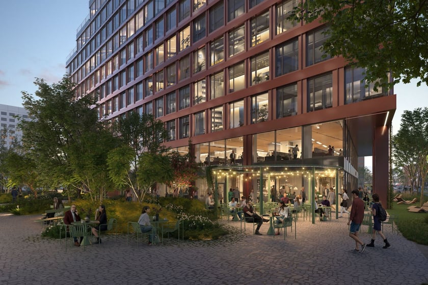 Wizualizacja biurowc&oacute;w Swobodna Spot, marzec 2024