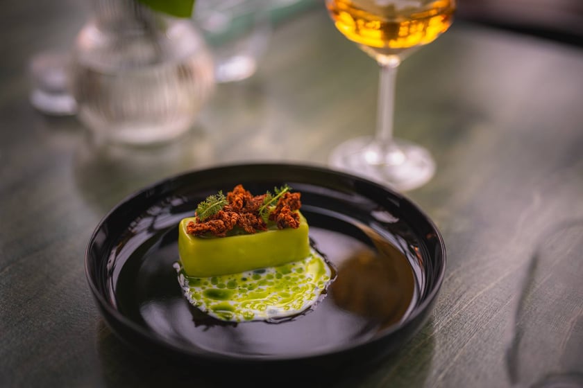 Danie restauracji Concordia Taste przygotowane na Restaurant Week - wiosna 2024. Lokal znajduje się przy Słodowej 7