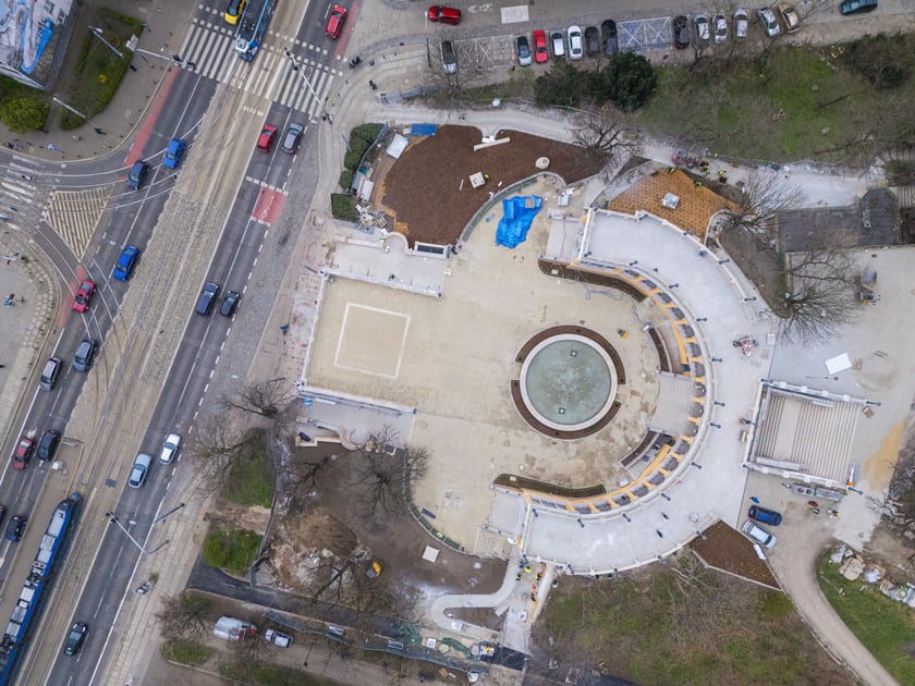 Bastion Sakwowy z lotu ptaka