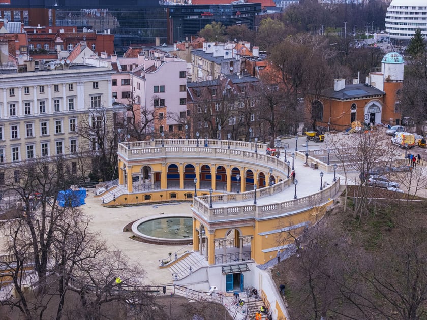 Bastion Sakwowy z lotu ptaka