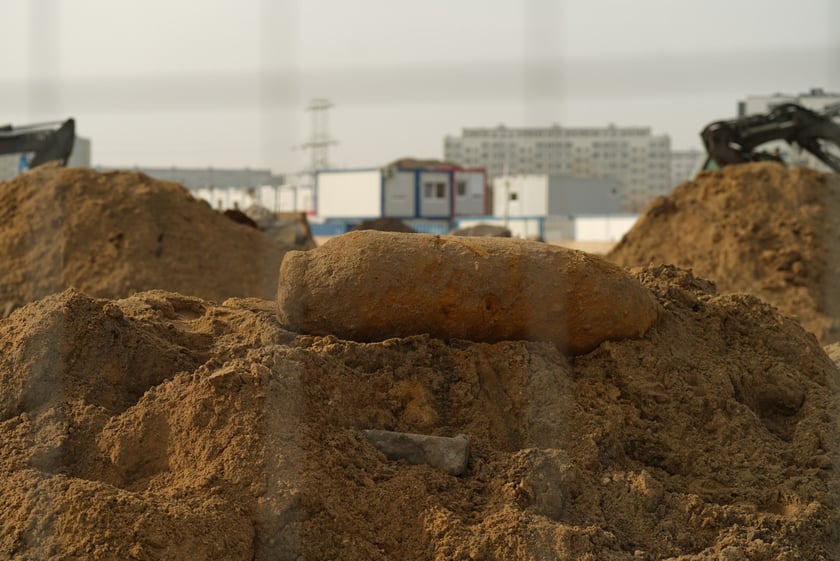 Niewybuch przy ul. Białowieskiej