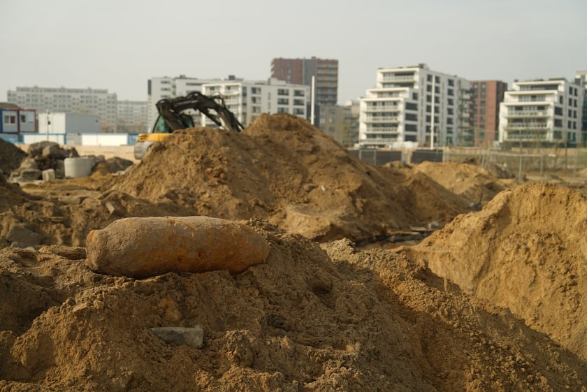 Niewybuch przy ul. Białowieskiej