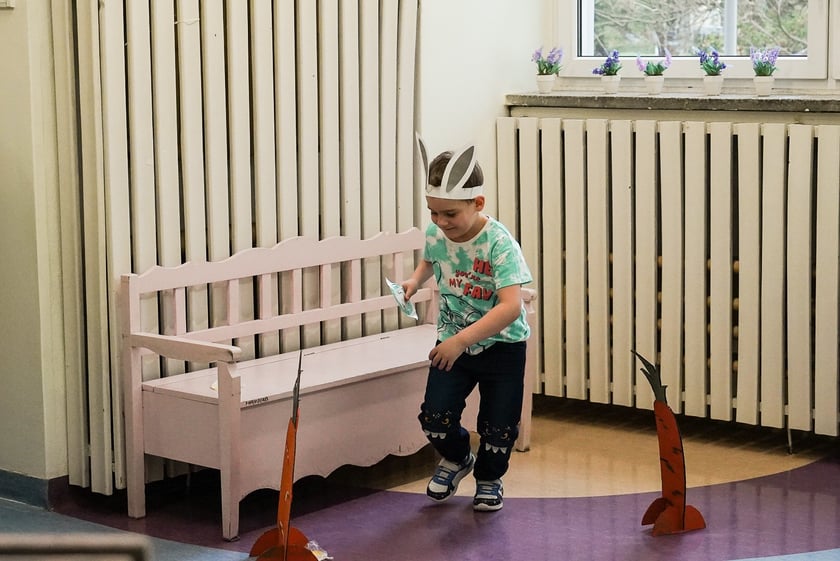 Spotkanie z Zajączkiem w Przedszkolu nr 149 „Tęczowa Polanka”