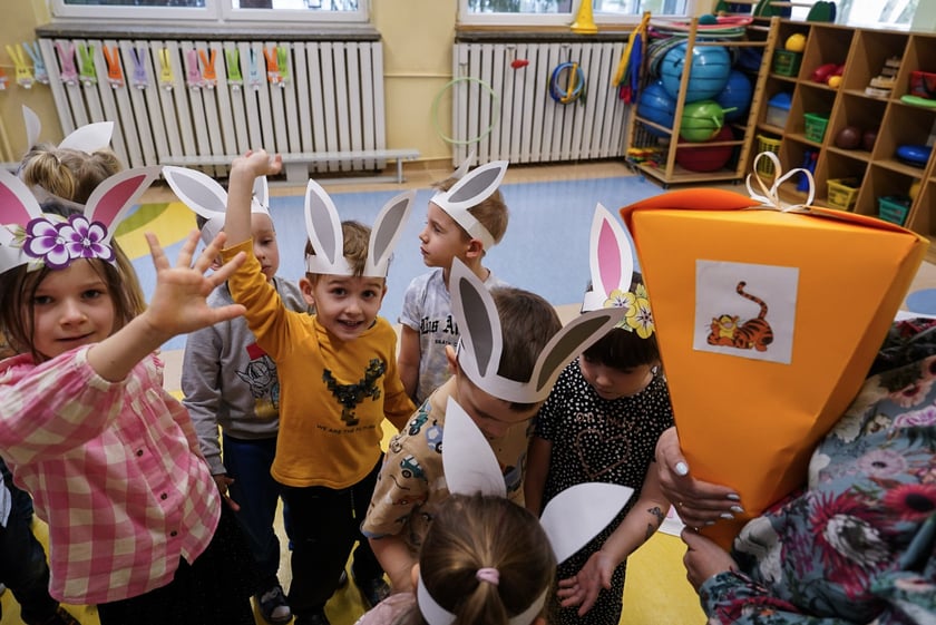 Spotkanie z Zajączkiem w Przedszkolu nr 149 „Tęczowa Polanka”