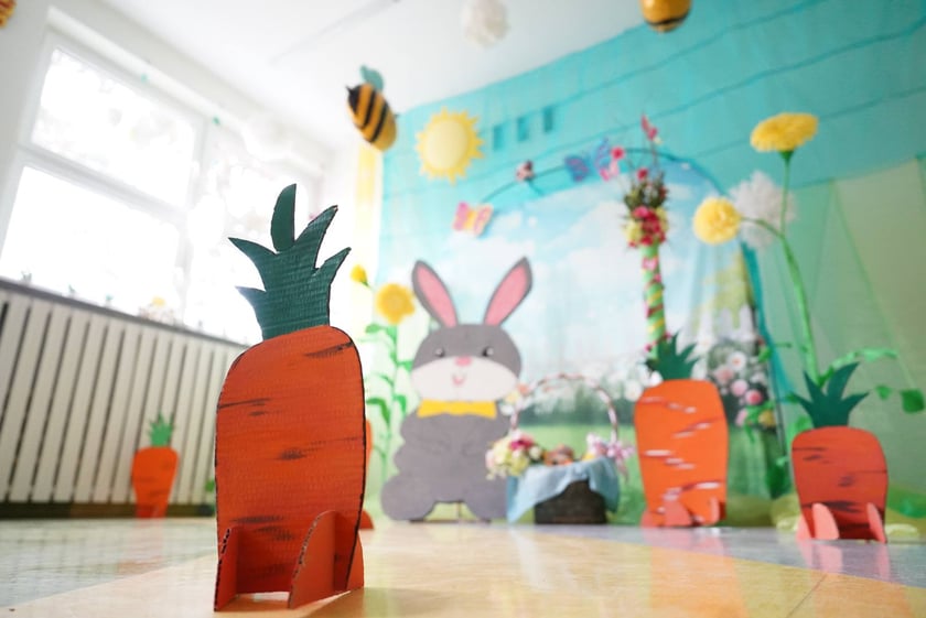 Spotkanie z Zajączkiem w Przedszkolu nr 149 „Tęczowa Polanka”