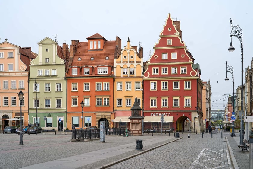 Puste miasto. Wrocław bez ludzi i bez samochodów. 31.03.2024