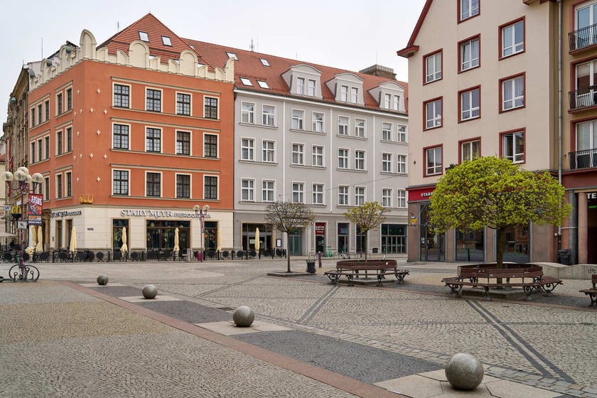 Puste miasto. Wrocław bez ludzi i bez samochodów. 31.03.2024