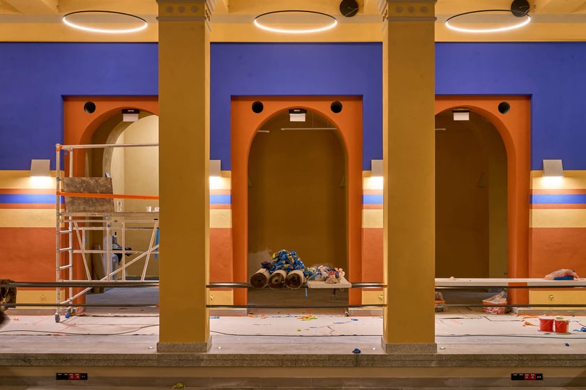 Próba generalna oświetlenia Bastionu Sakwowego. Mamy już pewność, że po zmierzchu będzie wyglądał olśniewająco.