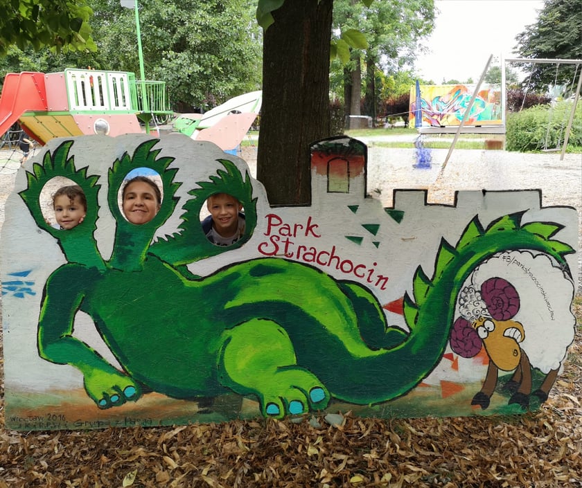 Smok w Parku Strachocińskim