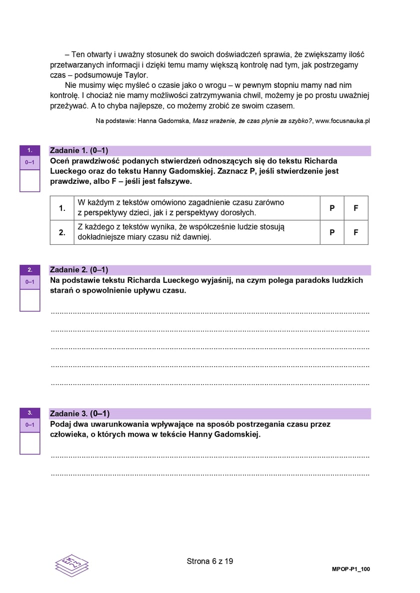 Formuła 2023, matura z języka polskiego