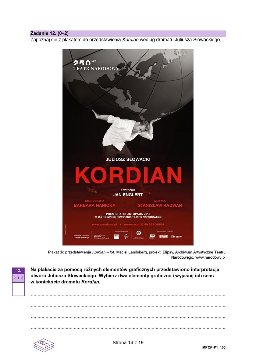 Formuła 2023, matura z języka polskiego