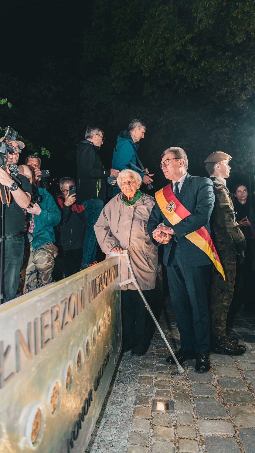 Uroczyste odsłonięcie pomnika Żołnierzy Niezłomnych. Wrocław, 8.05.2024
