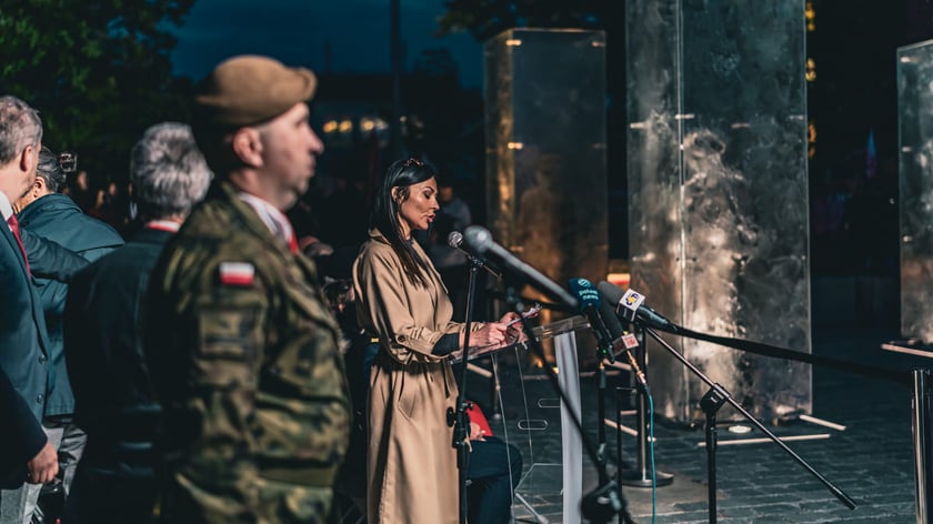 Uroczyste odsłonięcie pomnika Żołnierzy Niezłomnych. Wrocław, 8.05.2024