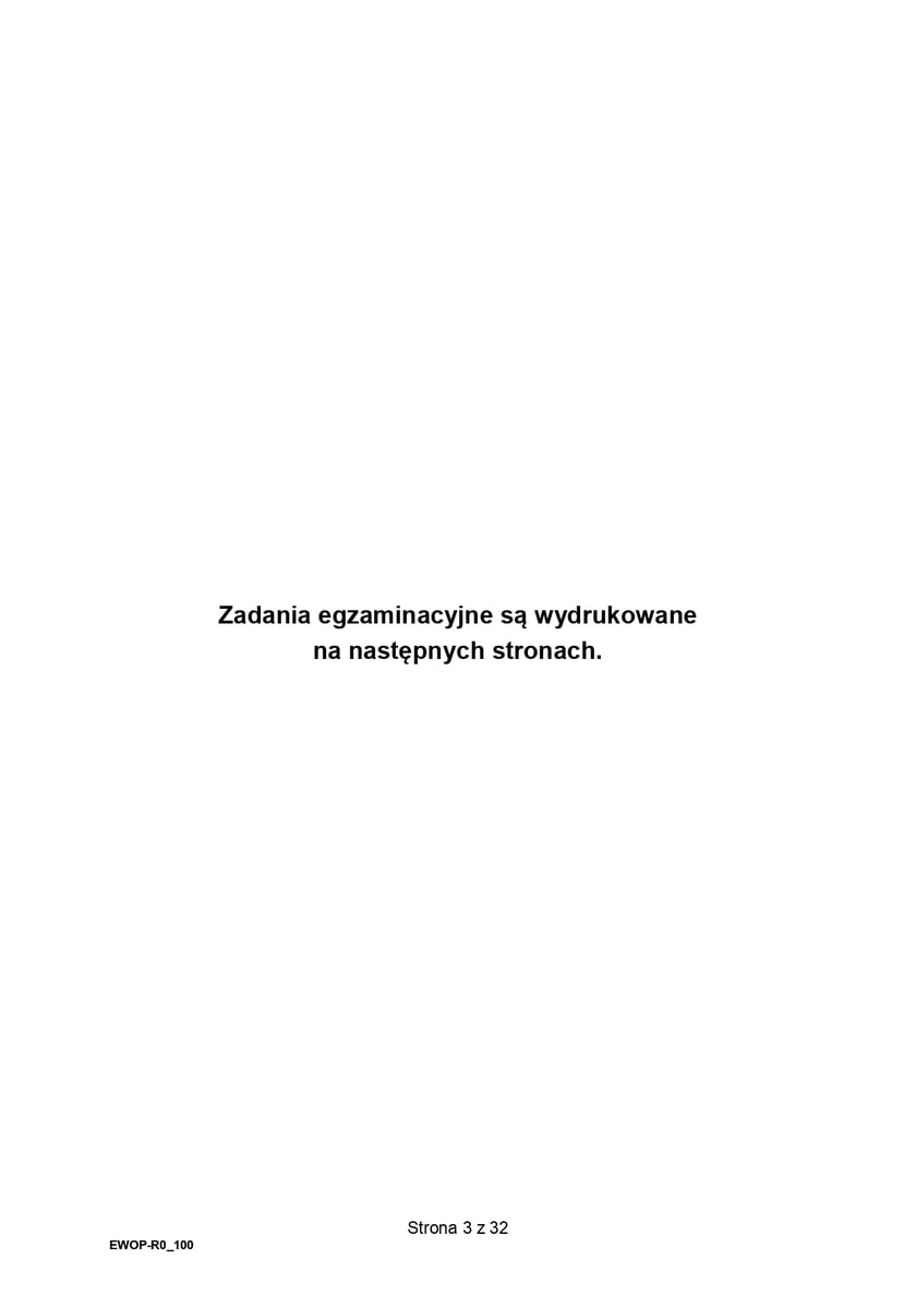 Formuła 2015, matura WOS (poziom rozszerzony)