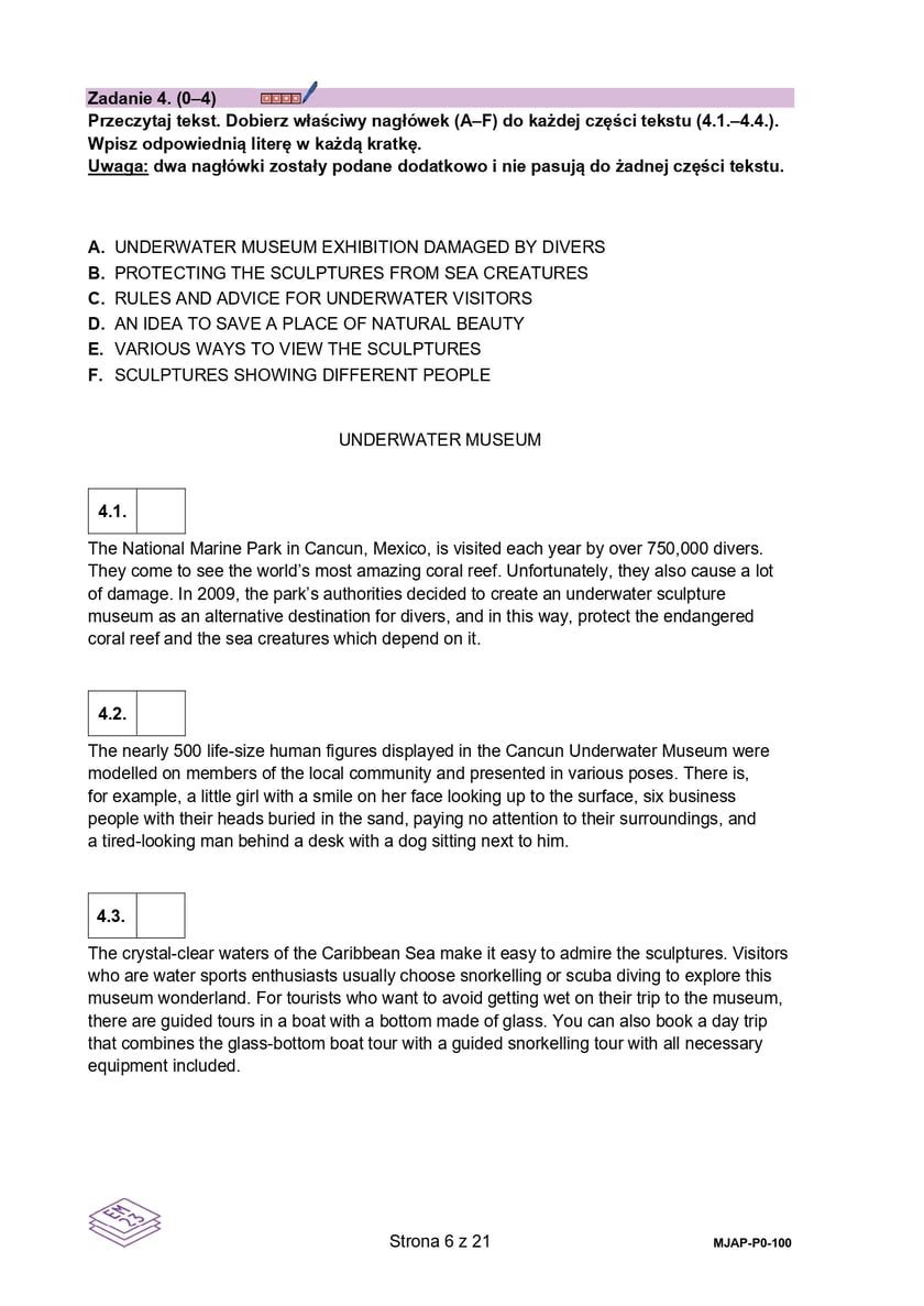 Arkusz CKE: Matura rozszerzona z języka angielskiego - wersja B