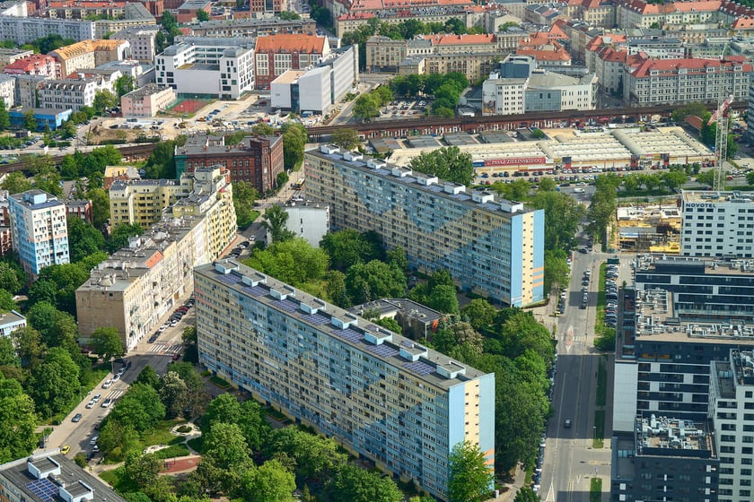 Panorama Wrocławia z tarasu widokowego na Sky Tower