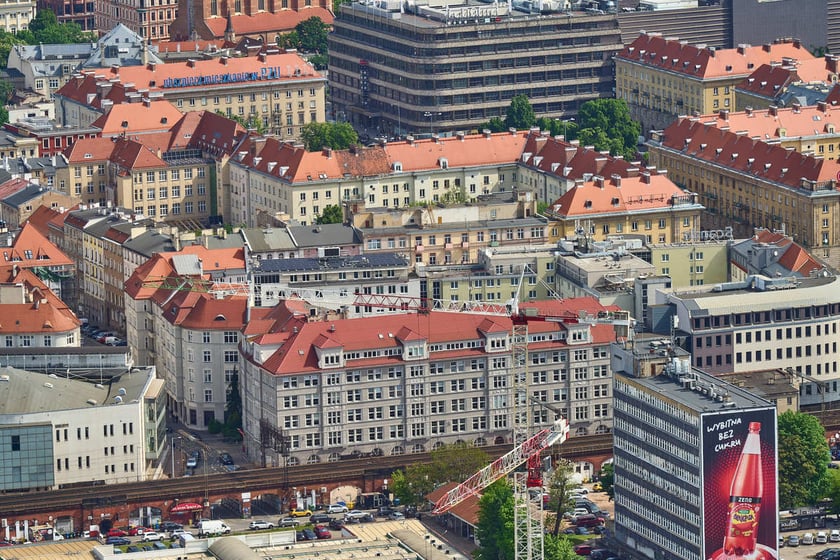 Panorama Wrocławia z tarasu widokowego na Sky Tower