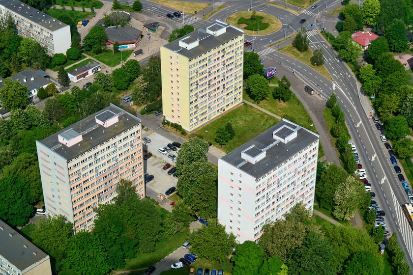 Panorama Wrocławia z tarasu widokowego na Sky Tower