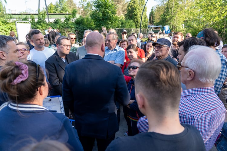 Spotkanie prezydenta Jacka Sutryka z mieszkańcami osiedla Sołtysowice