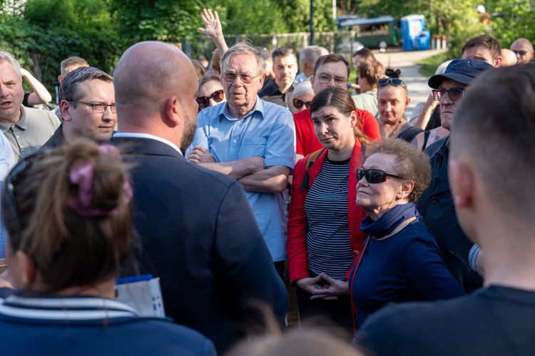 Spotkanie prezydenta Jacka Sutryka z mieszkańcami osiedla Sołtysowice