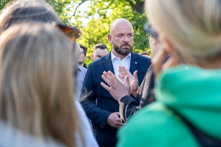 Spotkanie prezydenta Jacka Sutryka z mieszkańcami osiedla Sołtysowice