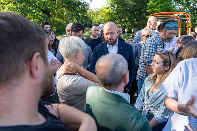 Spotkanie prezydenta Jacka Sutryka z mieszkańcami osiedla Sołtysowice