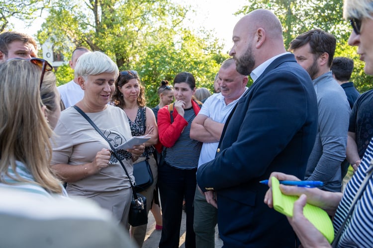 Spotkanie prezydenta Jacka Sutryka z mieszkańcami osiedla Sołtysowice