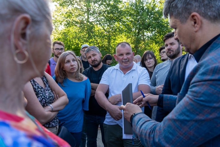 Spotkanie prezydenta Jacka Sutryka z mieszkańcami osiedla Sołtysowice