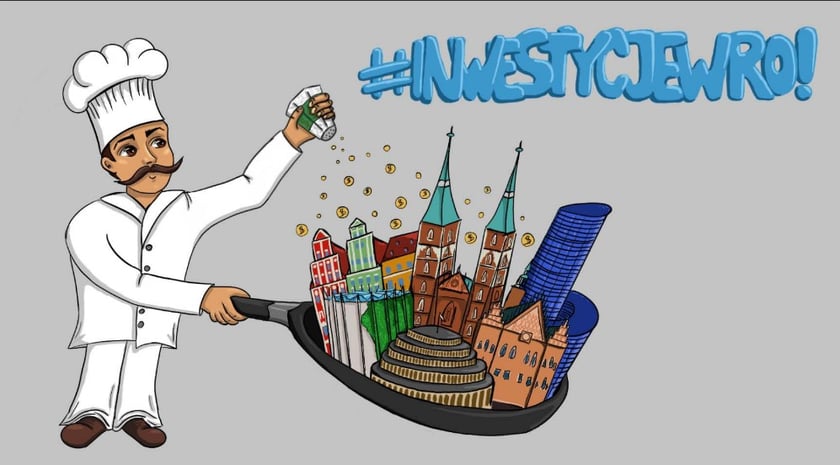 Projekt (lub fragment) nadesłany na konkurs Zaprojektuj mural #InwestycjeWRO