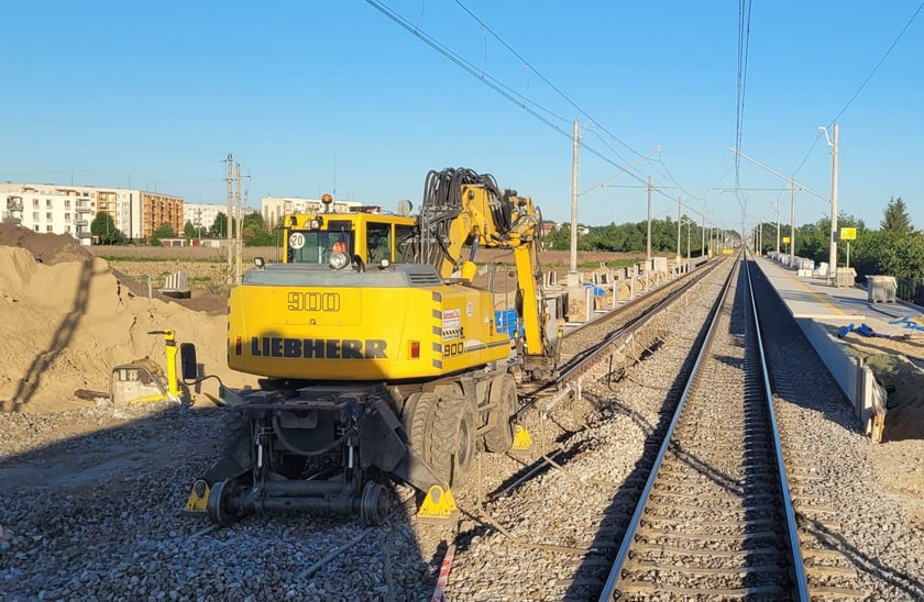 Budowa przystanku kolejowego Oława Zachodnia