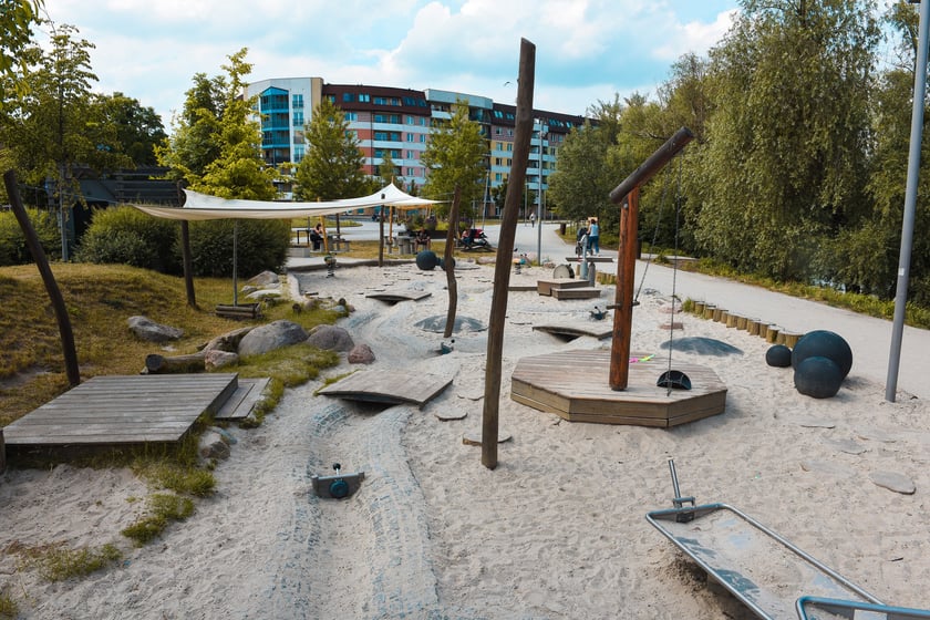 Wodny plac zabaw na Niskich Łąkach