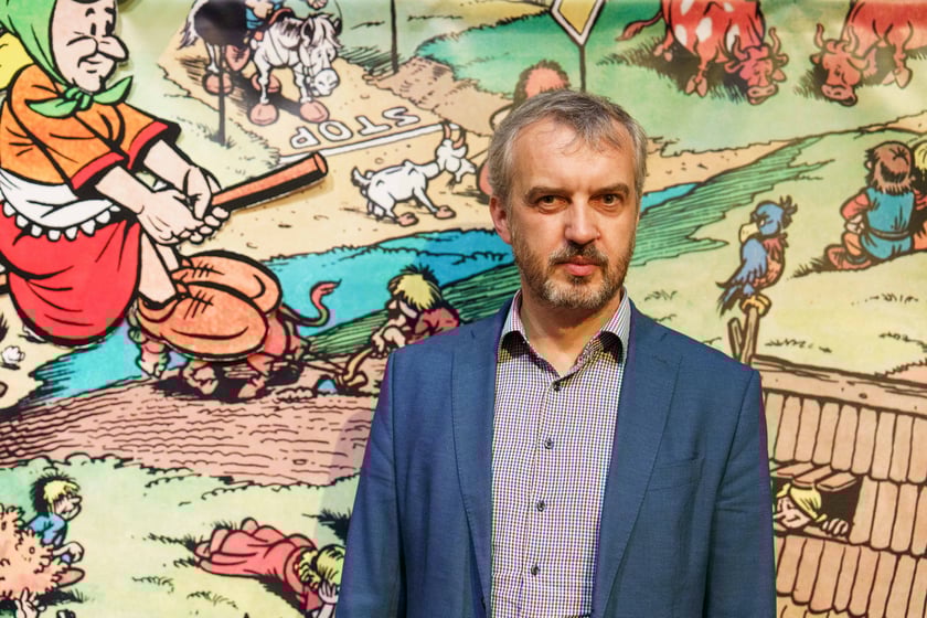 Wystawa&nbsp;&bdquo;Słowiański Świat Kajka i Kokosza&rdquo; w Centrum Historii Zajezdnia - Andrzej Jerie, dyrektor Centrum Historii Zajezdnia&nbsp;