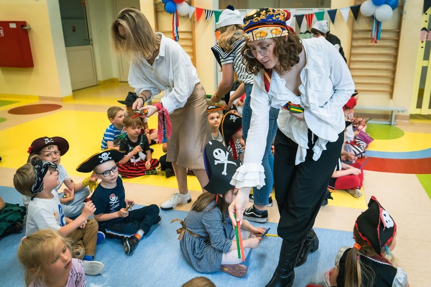 Piracko-morska impreza przedszkolaków z Tęczowej Polanki