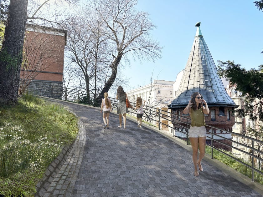 Odnowione zostanie r&oacute;wnież wejście na wzg&oacute;rze Partyzant&oacute;w. Łatwiej będzie się na nie dostać w&oacute;zkersom