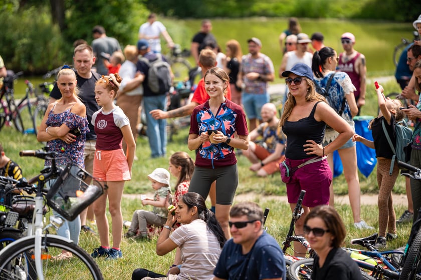 Wrocławskie Święto Rowerzysty w parku Tołpy