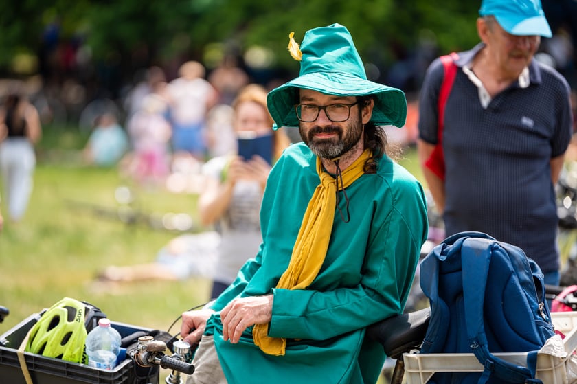 Wrocławskie Święto Rowerzysty w parku Tołpy