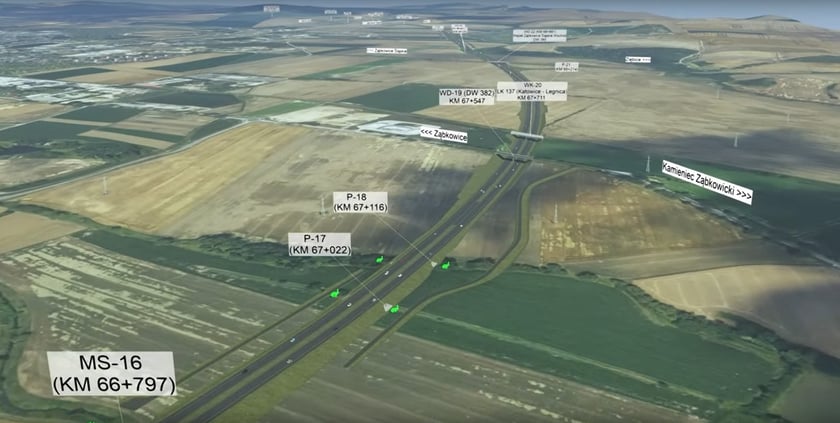 Wizaulizacje przebiegu trasy S8 między Bardem a Ząbkowicami Śląskimi