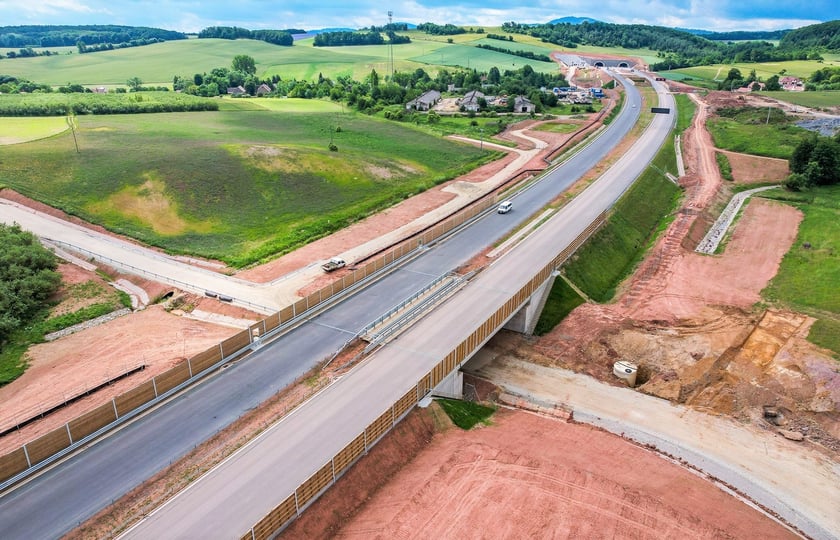 Fragment S3 Bolków – Kamienna Góra, czerwiec 2024