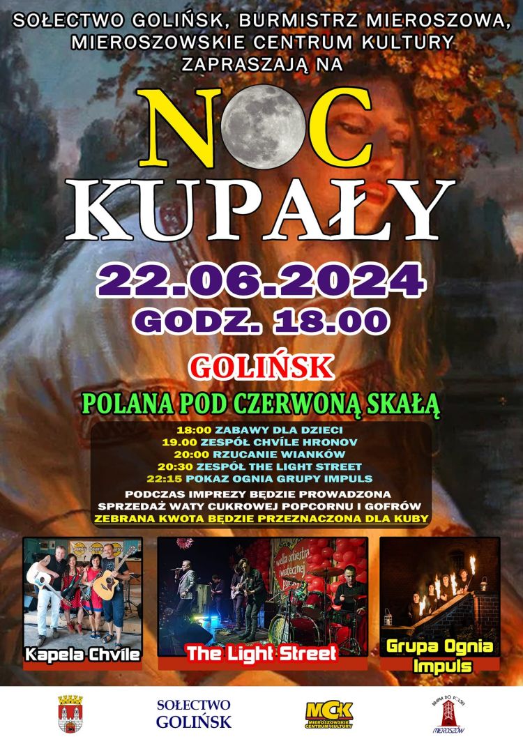 Program Nocy Kupały w Golińsku