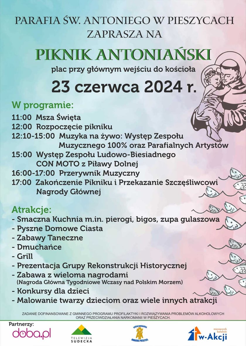 Program pikniku w Pieszycach