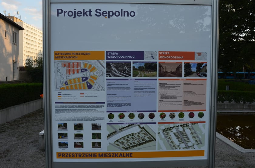 fragment wystawy plenerowej "Projekt Sępolno", Wrocław, 16.07.2024