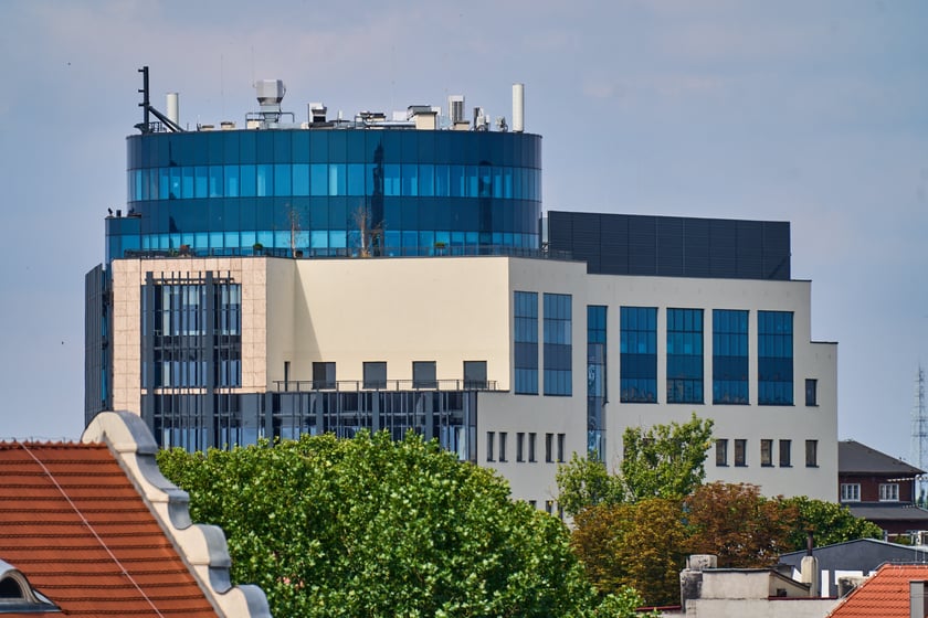 Panorama Wrocławia ze szczytu kamienicy na pl. Solnym