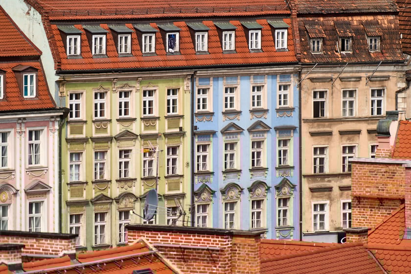 Panorama Wrocławia ze szczytu kamienicy na pl. Solnym