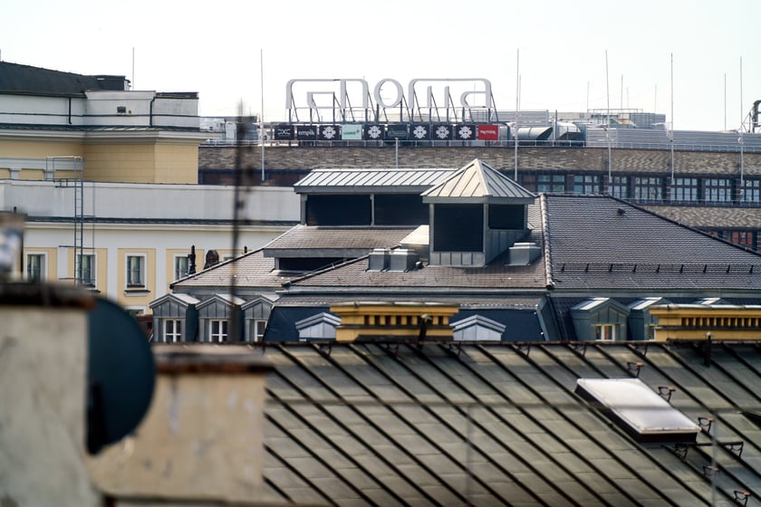 Panorama Wrocławia ze szczytu kamienicy na pl. Solnym