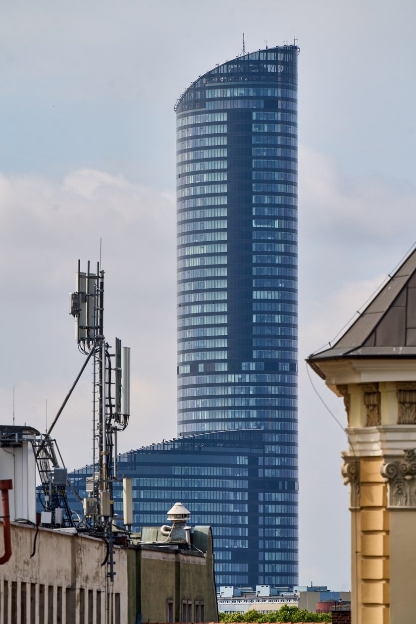 Panorama Wrocławia ze szczytu kamienicy na pl. Solnym