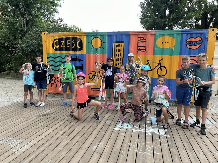 Zajęcia na Szczepinie w ramach projektu Wakacyjna Przytgoda 2024