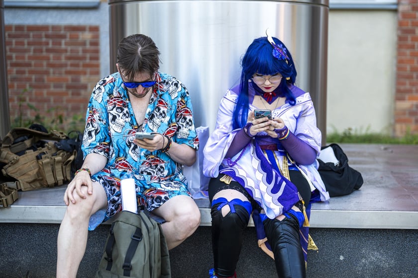 Dni Fantastyki 2024 - przebrani uczestnicy