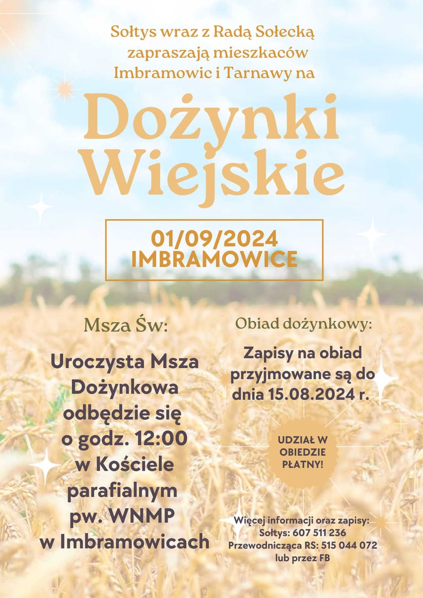 Dozynki w Imbramowicach. 1 września