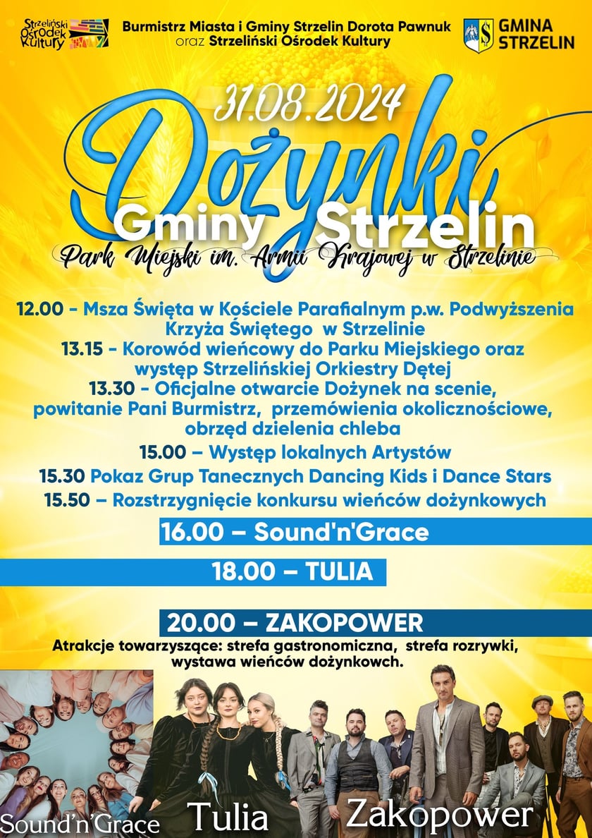 Dożynki w Strzelinie. 31 sierpnia